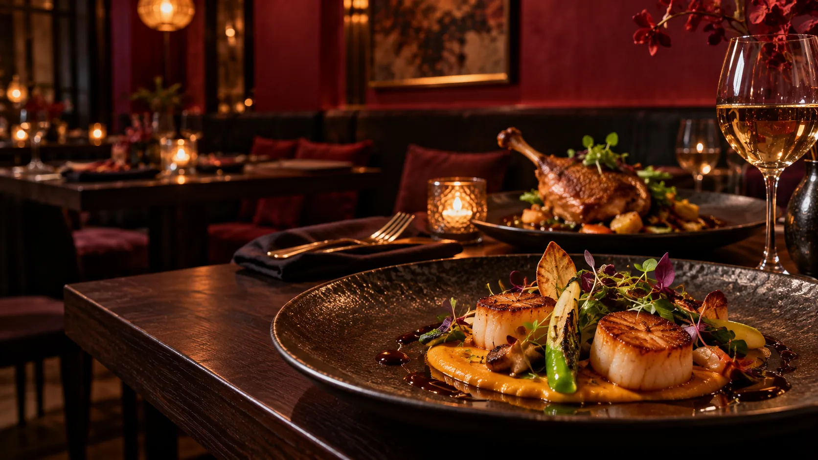 French technique meets flavour influences from Asia.